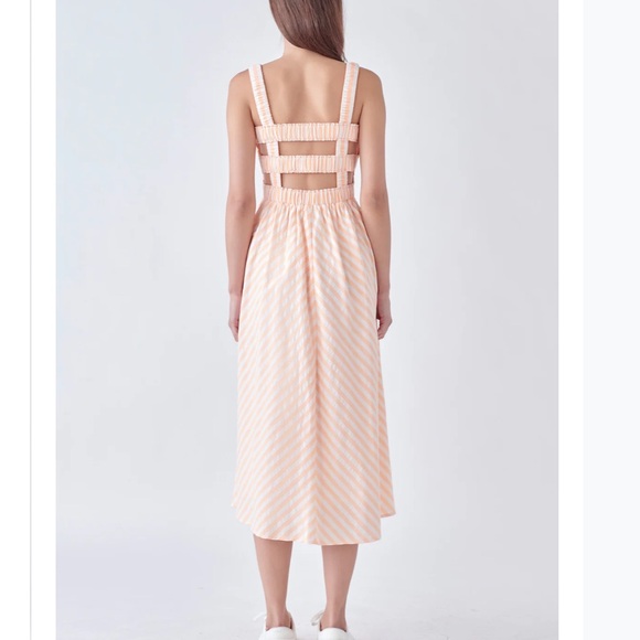 English Factory Smocked Midi Dress - Picture 4 of 9